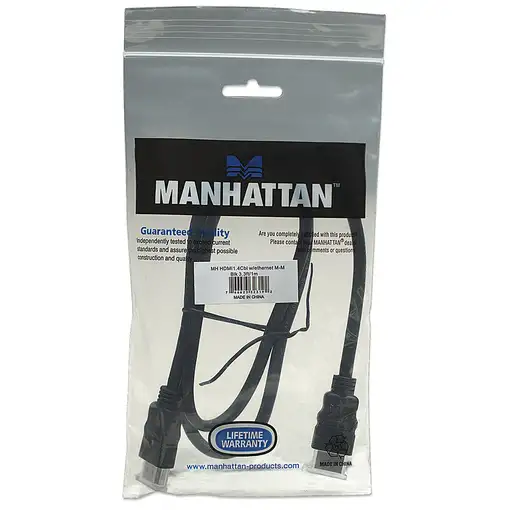 Manhattan 323192 cable HDMI 1 m HDMI tipo A (Estándar) Negro
