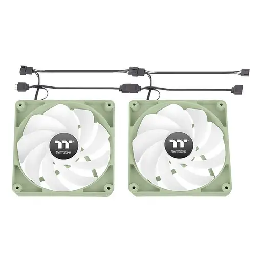Thermaltake Matcha Green CT120 Carcasa del ordenador Ventilador 12 cm Gris 2 pieza