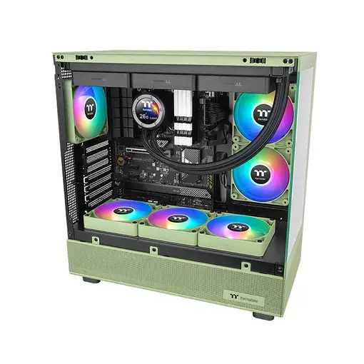 Thermaltake Matcha Green CT120 Carcasa del ordenador Ventilador 12 cm Gris 2 pieza