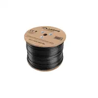 Lanberg LCU5-21CU-0305-BK cable de red Negro 305 m Cat5e U/UTP (UTP)