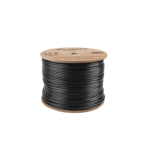 Lanberg LCU5-21CU-0305-BK cable de red Negro 305 m Cat5e U/UTP (UTP)