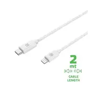 Celly USBLIGHTC2MWH cable de conector Lightning 2 m Blanco