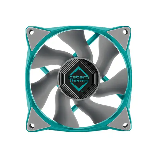 Iceberg Thermal IceGALE Xtra Carcasa del ordenador Ventilador 8 cm Verde azulado 1