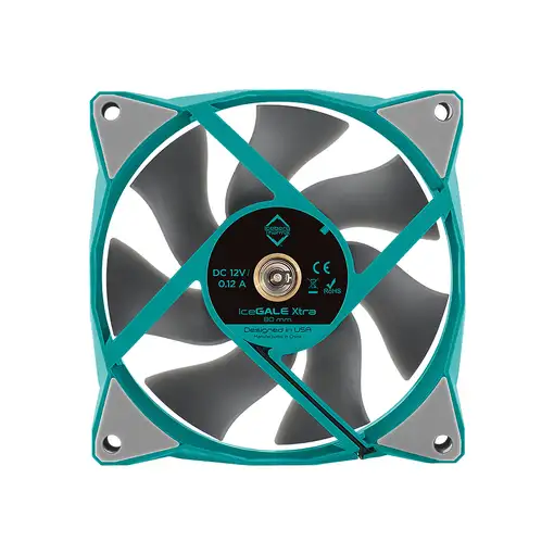 Iceberg Thermal IceGALE Xtra Carcasa del ordenador Ventilador 8 cm Verde azulado 1