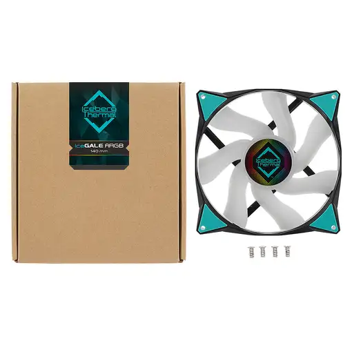 Iceberg Thermal IceGALE ARGB Carcasa del ordenador Ventilador 14 cm Negro 1 pieza(