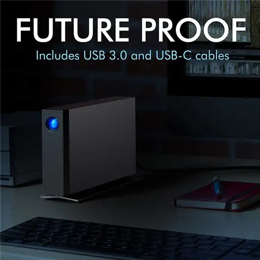 LaCie d2 Professional disco duro externo 10 TB 7200 RPM USB Tipo C 3.2 Gen 1 (3.1