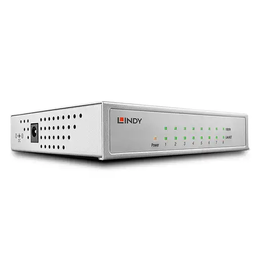 Lindy 25045 switch Gestionado Gigabit Ethernet (10/100/1000) Energía sobre Etherne