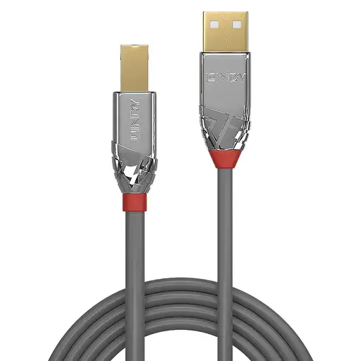 Lindy 36644 cable USB USB 2.0 5 m USB A USB B Gris