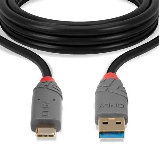 Lindy 36912 cable USB USB 3.2 Gen 2 (3.1 Gen 2) 1,5 m USB C USB A Negro, Gris