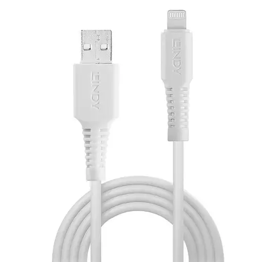 Lindy 31325 cable de conector Lightning 0,5 m Blanco