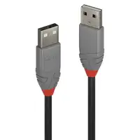 Lindy 36692 cable USB USB 2.0 1 m USB A Negro, Gris