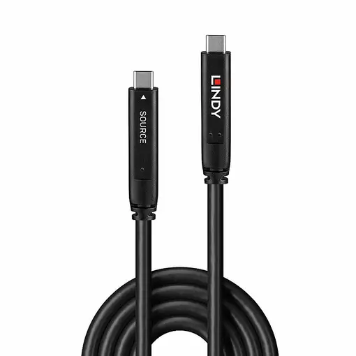 Lindy 43399 cable USB USB 3.2 Gen 1 (3.1 Gen 1) 15 m USB C Negro