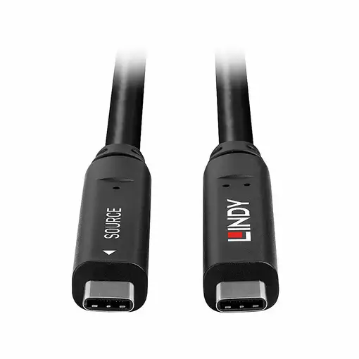 Lindy 43399 cable USB USB 3.2 Gen 1 (3.1 Gen 1) 15 m USB C Negro