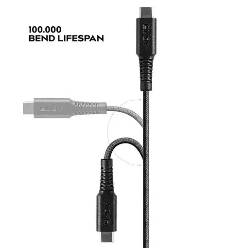 Lindy 31287 cable de conector Lightning 2 m Negro