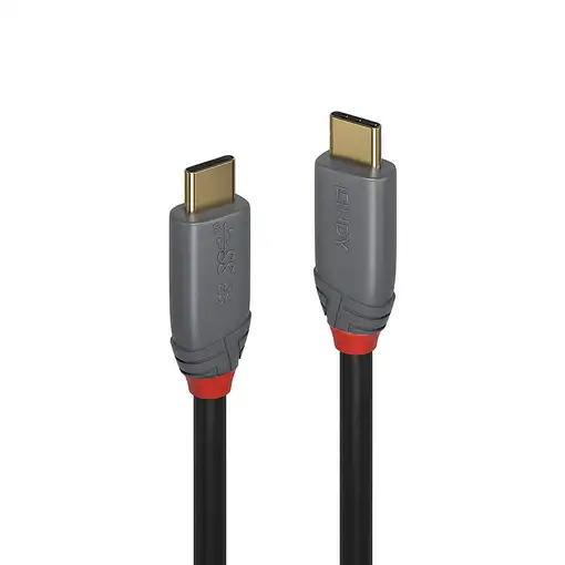 Lindy 36900 cable USB 0,5 m USB C Negro, Gris