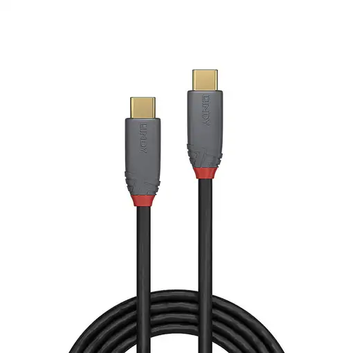 Lindy 36900 cable USB 0,5 m USB C Negro, Gris