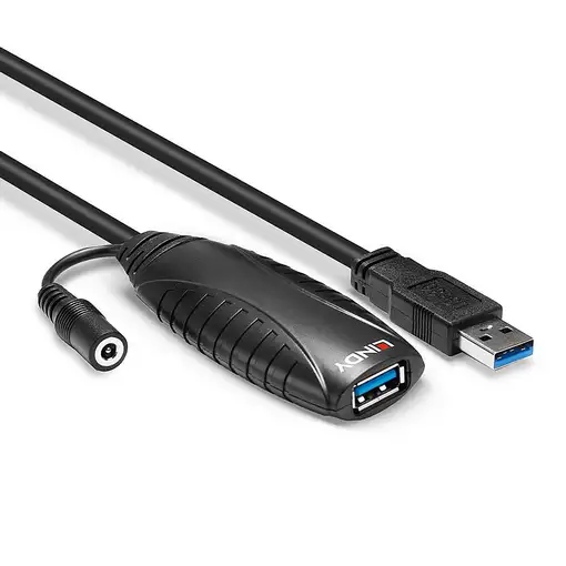 Lindy 43156 cable USB USB 3.2 Gen 1 (3.1 Gen 1) 10 m USB A Negro