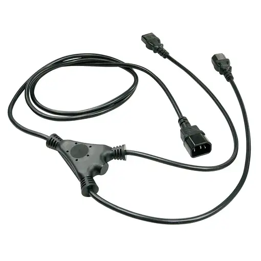 Lindy 30039 cable de transmisión Negro 2 m C14 acoplador Acoplador C13 2 x
