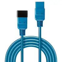 Lindy 30122 cable de transmisión Azul 3 m C19 acoplador C20 acoplador