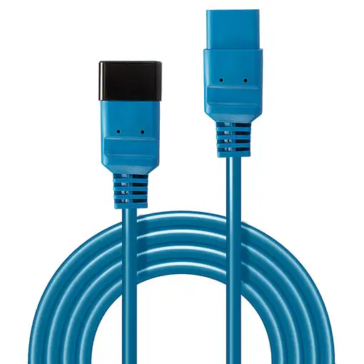 Lindy 30122 cable de transmisión Azul 3 m C19 acoplador C20 acoplador
