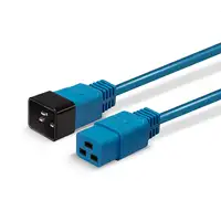 Lindy 30122 cable de transmisión Azul 3 m C19 acoplador C20 acoplador