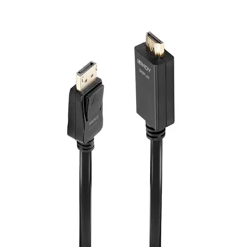 Lindy 36920 adaptador de cable de vídeo 0,5 m DisplayPort HDMI tipo A (Estándar) N