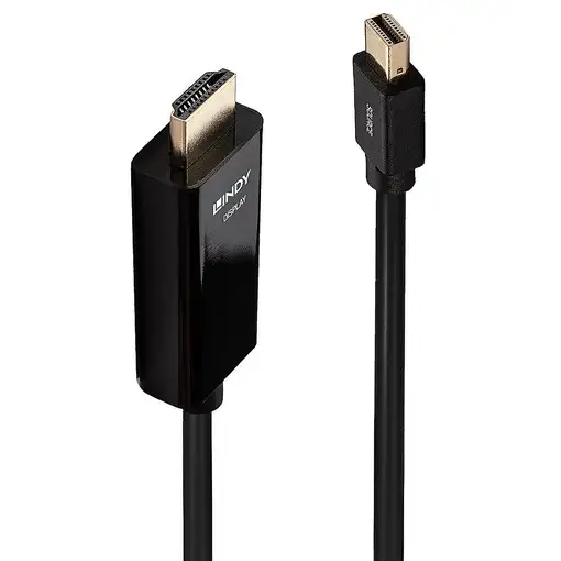 Lindy 36928 adaptador de cable de vídeo 3 m Mini DisplayPort HDMI tipo A (Estándar