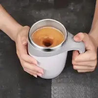 Taza de café Klack con agitación automática portátil, de acero inoxidable