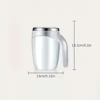 Taza de café Klack con agitación automática portátil, de acero inoxidable