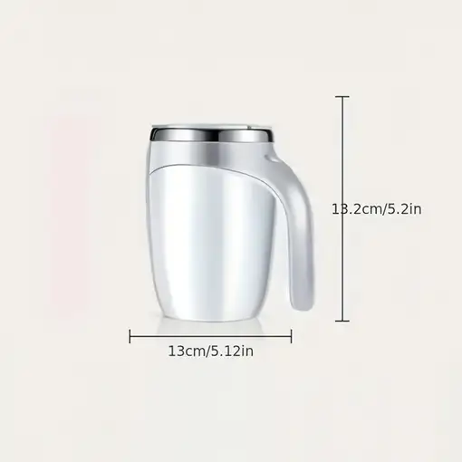 Taza de café Klack con agitación automática portátil, de acero inoxidable