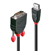 Lindy 41492 adaptador de cable de vídeo 3 m DVI-D DisplayPort Negro