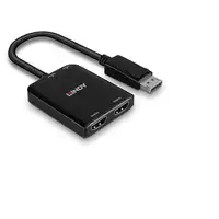 Lindy 38433 adaptador de cable de vídeo DisplayPort 2 x HDMI