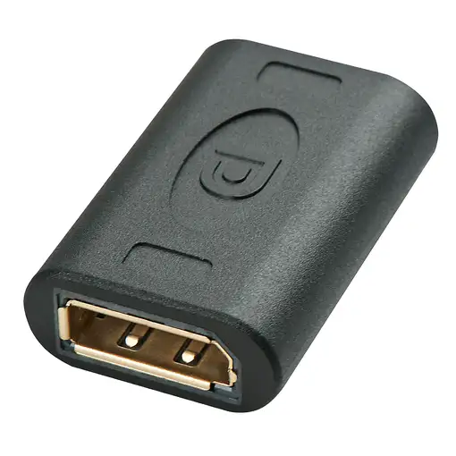 Lindy 41020 cambiador de género para cable DisplayPort Negro