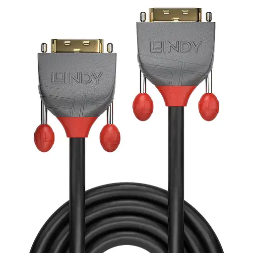 Lindy 36227 cable DVI 15 m DVI-D Negro