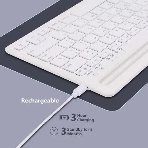 Teclado Inalámbrico Multidispositivo Klack Recargable Bluetooth