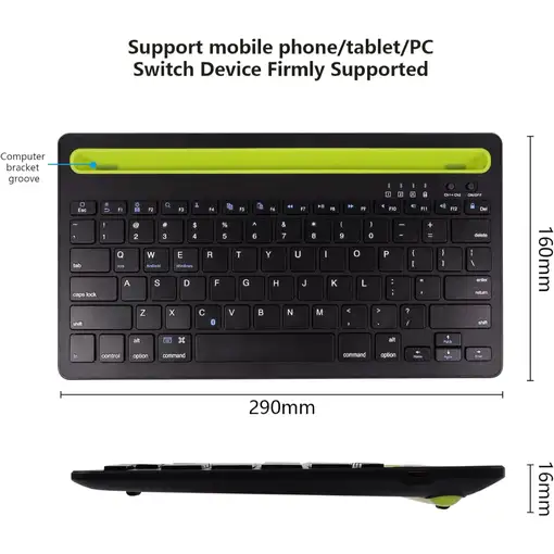 Teclado Inalámbrico Multidispositivo Klack Recargable Bluetooth