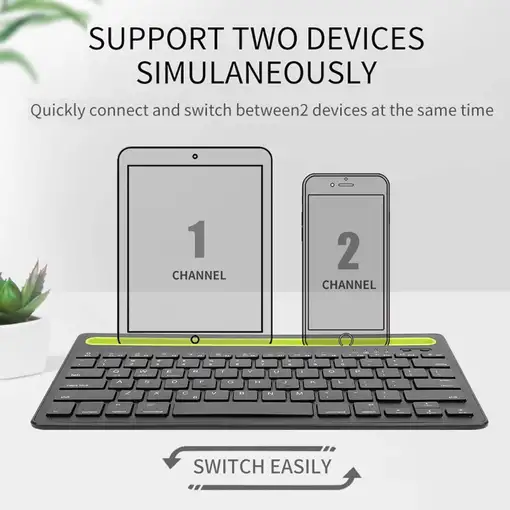 Teclado Inalámbrico Multidispositivo Klack Recargable Bluetooth