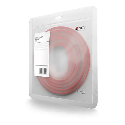 Lindy 48031 cable de red Rojo 0,5 m Cat6 U/UTP (UTP)