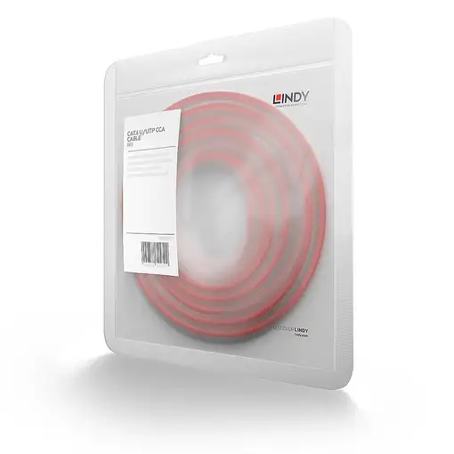 Lindy 48181 cable de red Rojo 0,5 m Cat6 U/UTP (UTP)