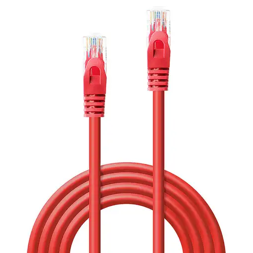 Lindy 48181 cable de red Rojo 0,5 m Cat6 U/UTP (UTP)