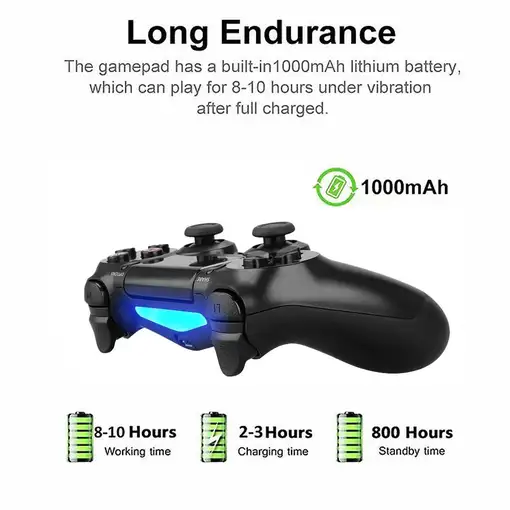 Mando Bluetooth inalámbrico Doubleshock P4 PC , Android PS4 inalambrico