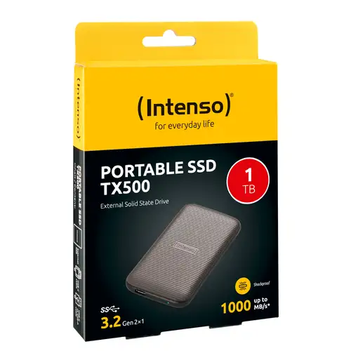 Intenso TX500 1 TB USB Tipo C 3.2 Gen 2 (3.1 Gen 2) Marrón