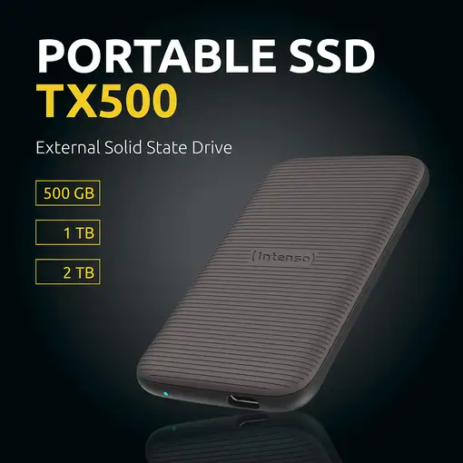 Intenso TX500 1 TB USB Tipo C 3.2 Gen 2 (3.1 Gen 2) Marrón