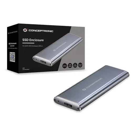 Conceptronic DDE03G caja para disco duro externo Caja externa para unidad de estad