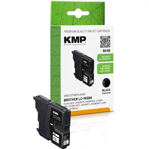 KMP B65B cartucho de tinta 1 pieza(s) Compatible Negro