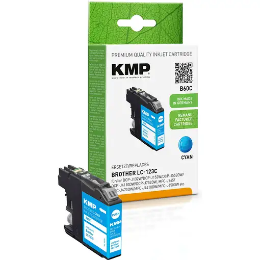 KMP B60C cartucho de tinta 1 pieza(s) Compatible Cian