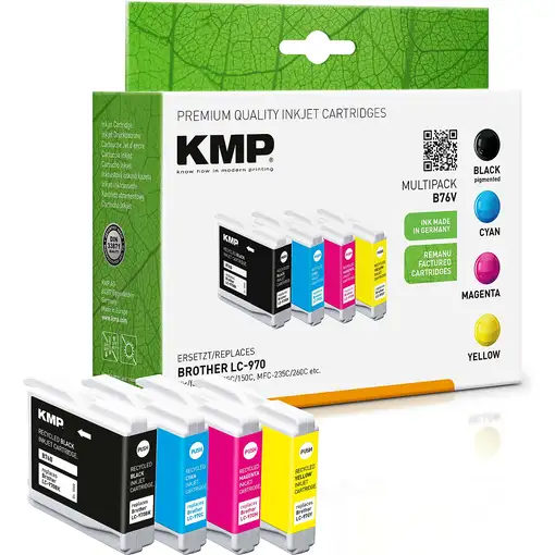 KMP 1060,4005 cartucho de tinta 4 pieza(s) Compatible Negro, Cian, Magenta, Amaril