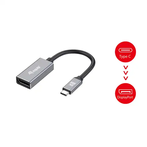 Equip 133493 Adaptador de USB-C a DisplayPort 1.4, 8K/30Hz