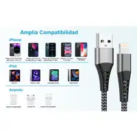 Cable Carga Rápida de 2 metros USB a LIGHTING -Irrompible