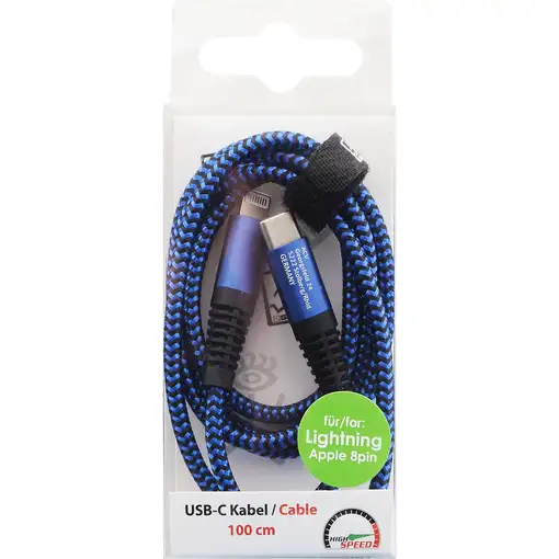 2GO 797196 cable de conector Lightning 1 m Azul
